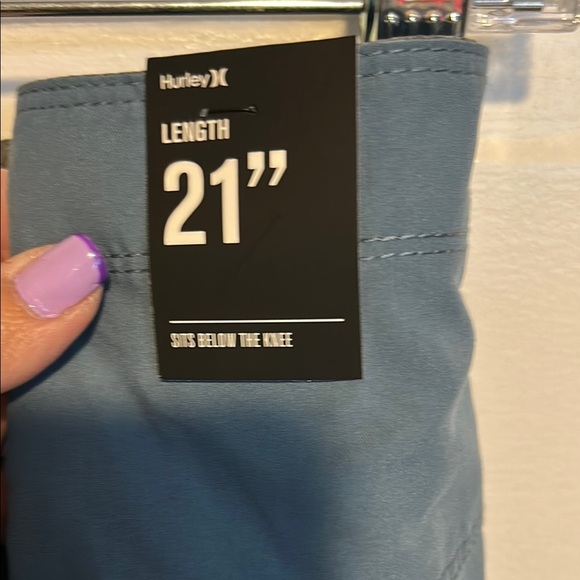 Hurley Men's Blue Swim Shorts - Picture 4 of 5